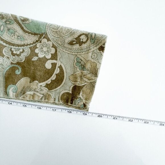 Tempted Womens Blazer Coat BOHO Vintage Paisley Print Corduroy Tan Brown Large - Picture 7 of 9